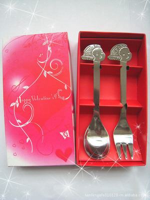 【供應(yīng)精美禮品新款禮品臉譜餐具二件套(圖)】?jī)r(jià)格,廠家,圖片,其他餐飲用品,聯(lián)豐不銹鋼制品(深圳) -