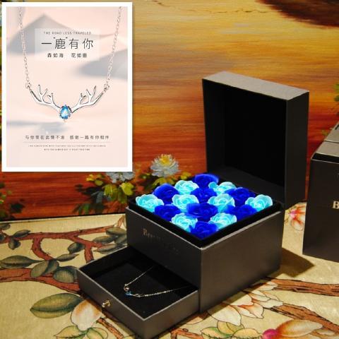 布朗熊卡通公仔娃娃玩偶花束禮盒女生生日禮物小熊黑科技產(chǎn)品禮物